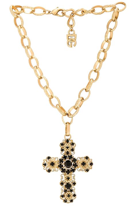 dolce gabbana cross necklace|real dolce and gabbana necklace.